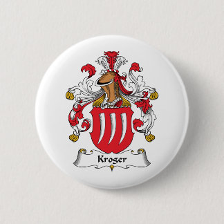 Kroger Family Crest 6 Cm Round Badge
