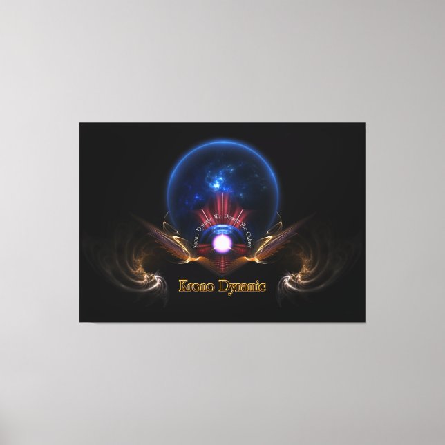 Krono Dynamic Fantasy Fractal Art by Xzendor7 Canvas Print (Front)