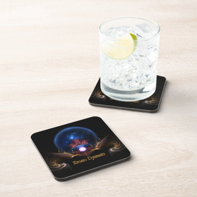 Krono Dynamic Fractal Art Coaster Set (Right Side)