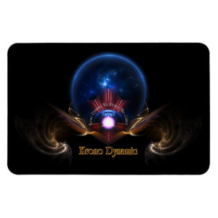 Krono Dynamic Fractal Art Flexible Magnet
