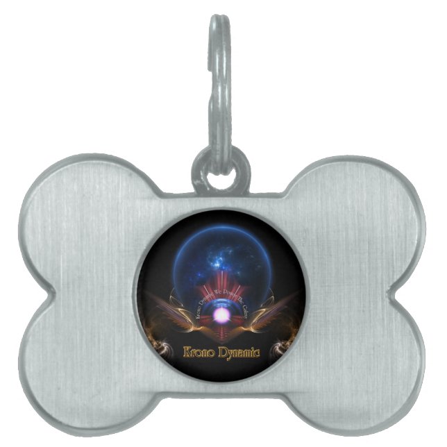 Krono Dynamic Fractal Art Pet Tag (Front)