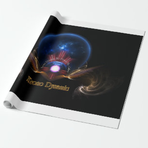 Krono Dynamic Fractal Art Wrapping Paper
