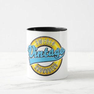 Kronoberg Sweden Vintage style logo Mug