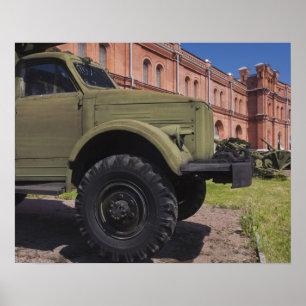 Kronverksky Island, Artillery Museum, truck Poster
