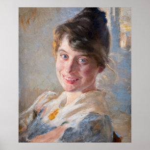 Kroyer - Portrait of the Artist’s Wife Marie Poster