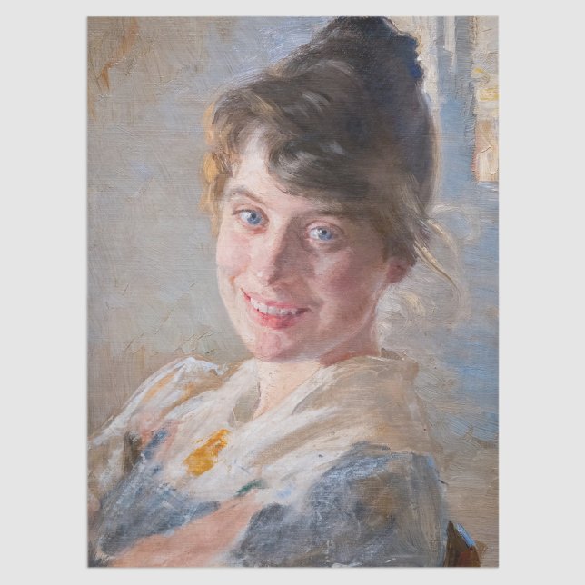 Kroyer - Portrait of the Artist’s Wife Marie Tissue Paper (Creator Uploaded)