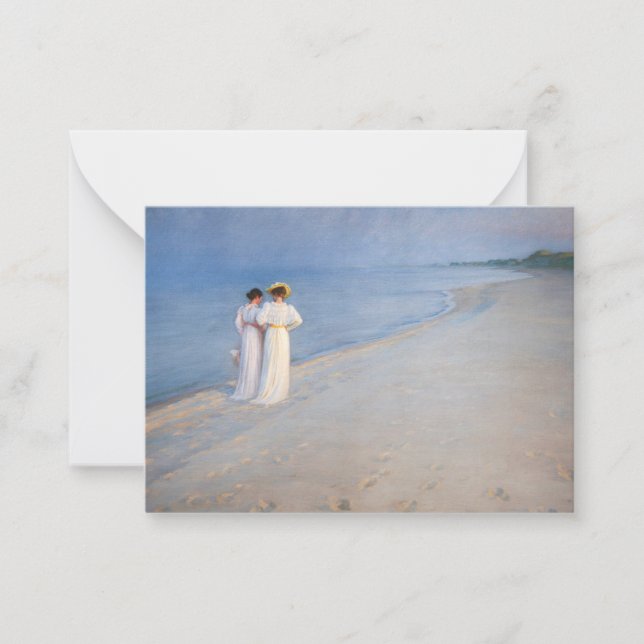 Kroyer - Summer Evening on Skagen Beach Card (Front)