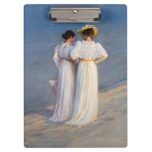 Kroyer - Summer Evening on Skagen Beach Closeup Clipboard