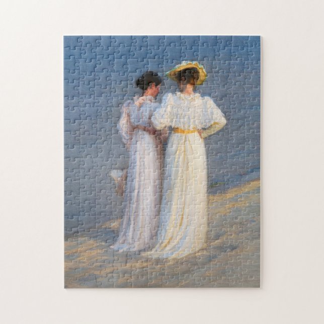 Kroyer - Summer Evening on Skagen Beach Closeup Jigsaw Puzzle (Vertical)