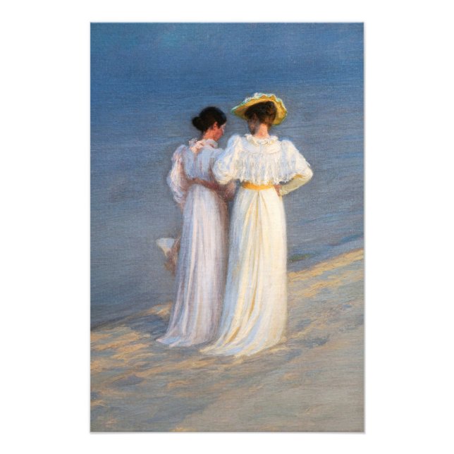 Kroyer - Summer Evening on Skagen Beach Closeup Photo Print (Front)
