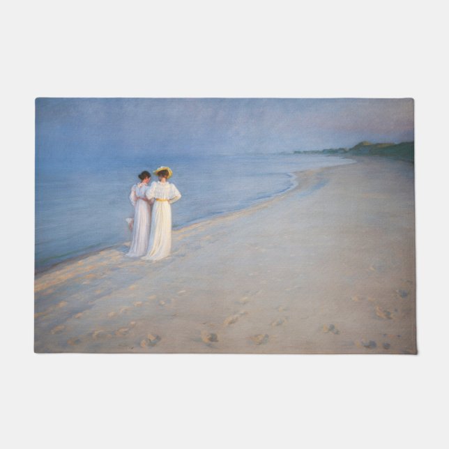 Kroyer - Summer Evening on Skagen Beach Doormat (Front)