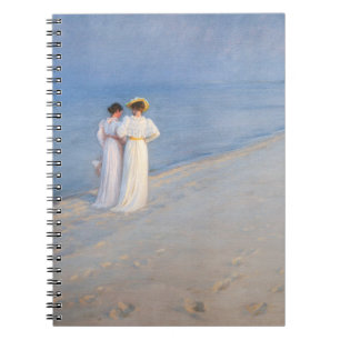 Kroyer - Summer Evening on Skagen Beach Notebook