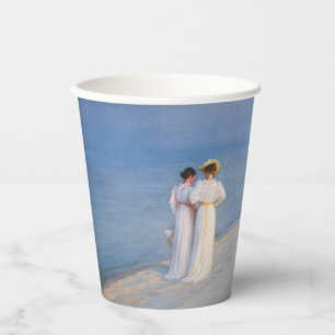 Kroyer - Summer Evening on Skagen Beach Paper Cups