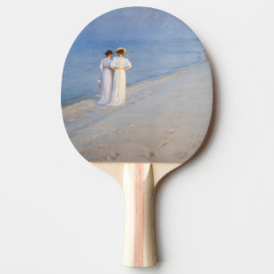 Kroyer - Summer Evening on Skagen Beach Ping Pong Paddle