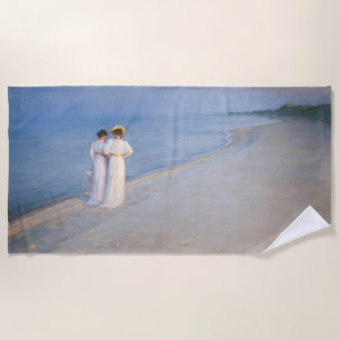 Kroyer - Summer Evening on Skagen Beach Towel