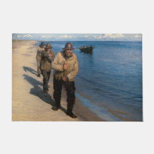 Kroyer - Three Fishermen Pulling a Boat Doormat