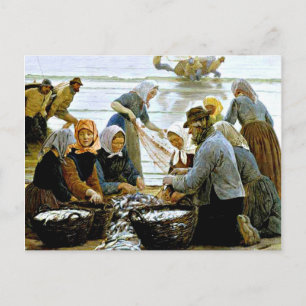 Kroyer - Women and Fishermen of Hornbaek Postcard