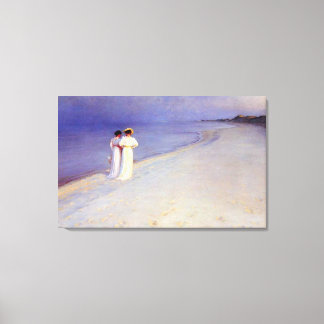 Kroyer's Summer Afternoon on Skagen Beach Canvas Print