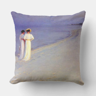 Kroyer's "Summer Afternoon on Skagen Beach" Cushion