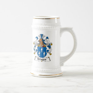 Kruger Family Crest Beer Stein