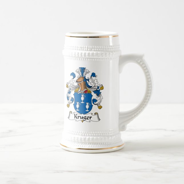 Kruger Family Crest Beer Stein (Right)
