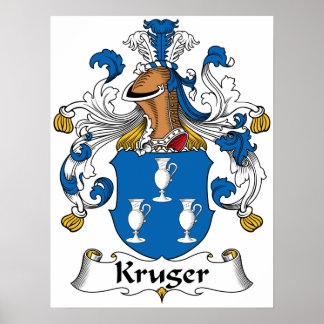 Kruger Family Crest Poster