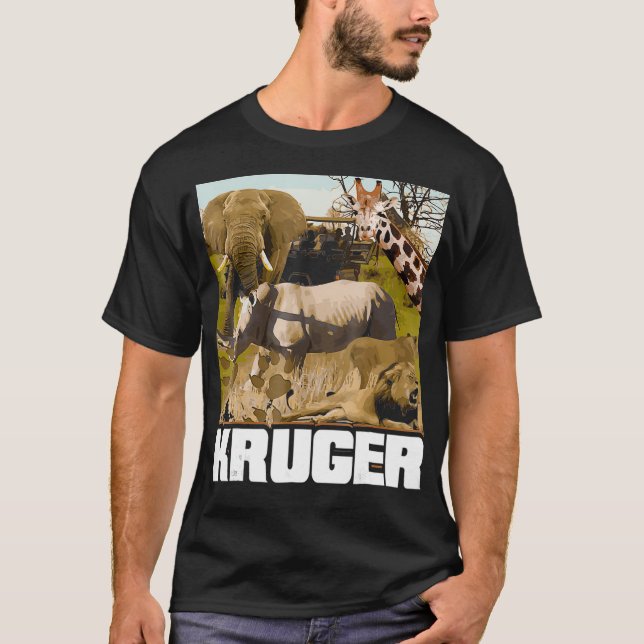 Kruger National Park - Exotic Wildlife Safari Tee  (Front)