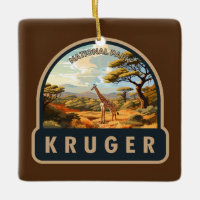 Kruger National Park South Africa Giraffe Vintage