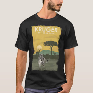 Kruger National Park Travel Poster South Africa  T-Shirt
