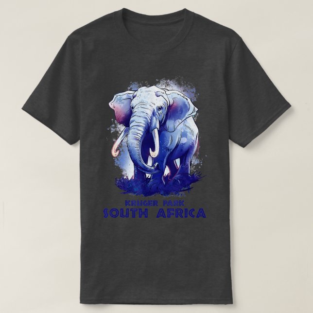 Kruger Park South Africa Safari National Park Game T-Shirt (Design Front)