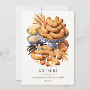 Krumiri – Vintage Italian Dessert Invitation