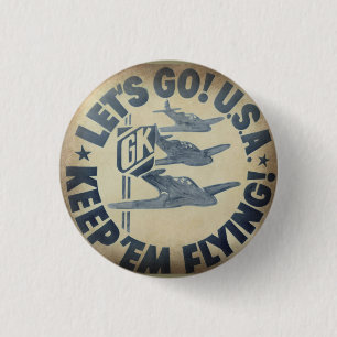 Krupa wartime logo button