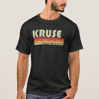 KRUSE Surname Funny Retro Vintage 80S 90S Birthday T-Shirt