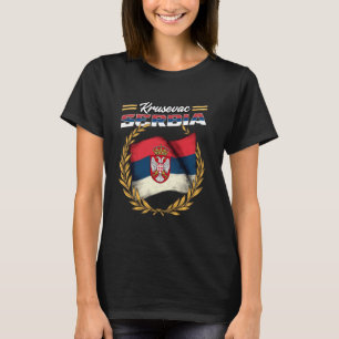 Krusevac Serbia Souvenir Srbija Flag T-Shirt
