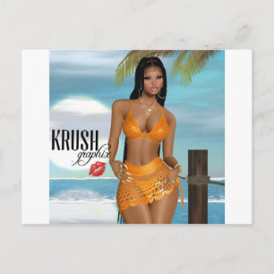 Krush Graphix by Ahsek Novel Postcard 12