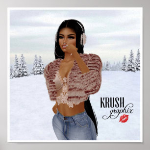 Krush Graphix by Ahsek Novel Snow Day Poster 3