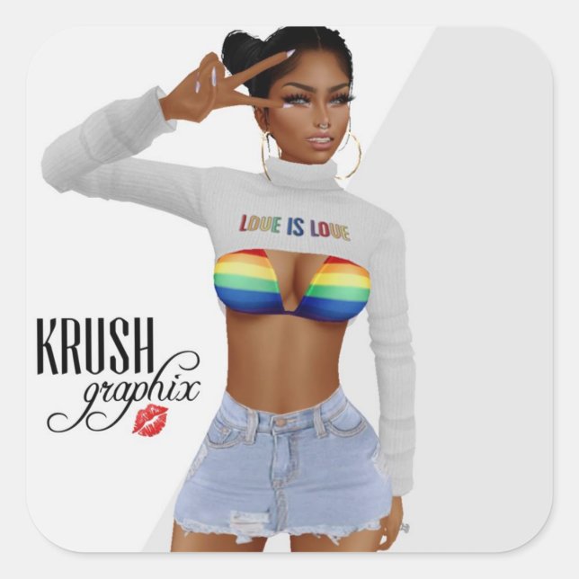 Krush Graphix LoveIsLove Stickers 01 (Front)
