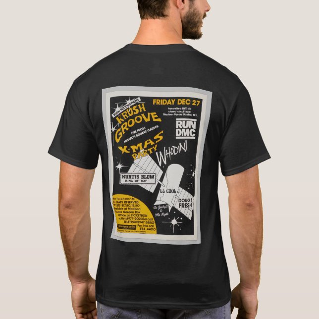 Krush Groove Christmas Party Poster T-Shirt (Back)