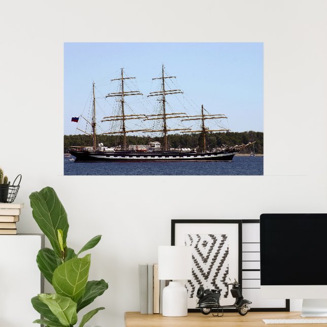 Kruzenshtern Tall Ship Poster (Home Office)