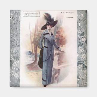 KRW 1907 French Fashion Magazine Vintage Magnet