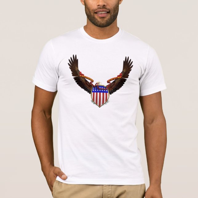 KRW American Eagle Emblem Patriotic T-Shirt (Front)
