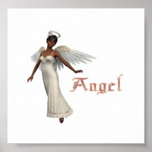 KRW Angel African American Poster