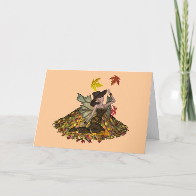 KRW Autumn Faery Blank Card (Front)