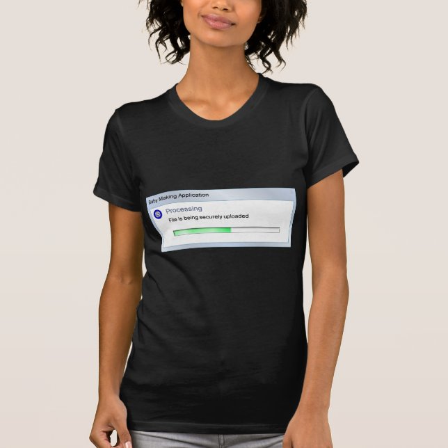 KRW Baby Upload in Progress Maternity T-Shirt (Front)