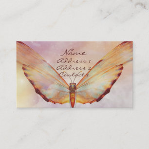 KRW Beautiful Butterfly Pastel Business Card