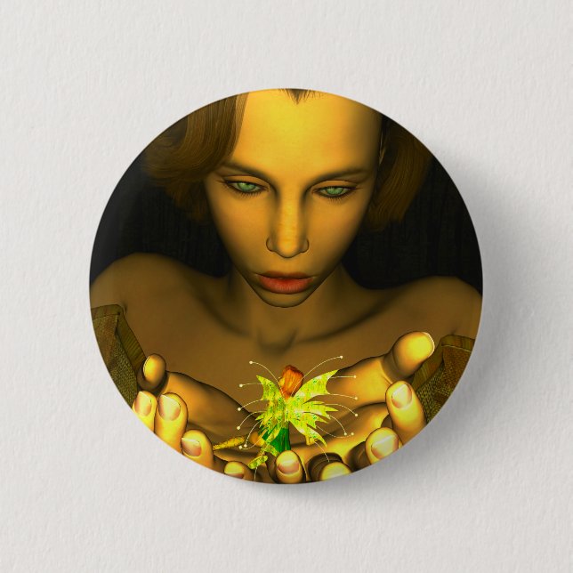KRW Behold Fantasy Art Button (Front)