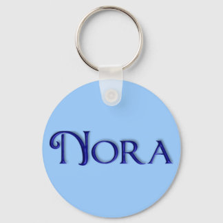 KRW Blue Glass Name Keychain - Nora