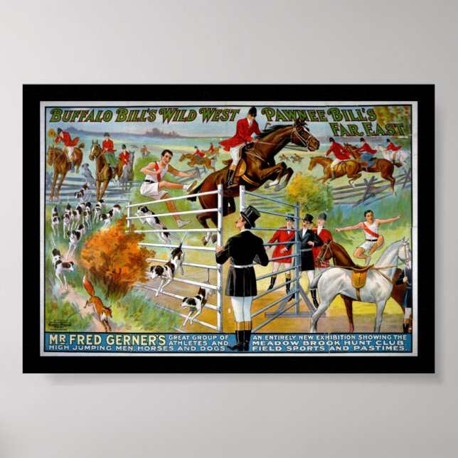 KRW Buffalo Bill and Pawnee Bill Show Poster (Front)