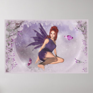 KRW Butterfly Dream Fairy Fantasy Art Poster