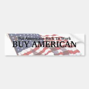 KRW Buy American Bumper Sticker